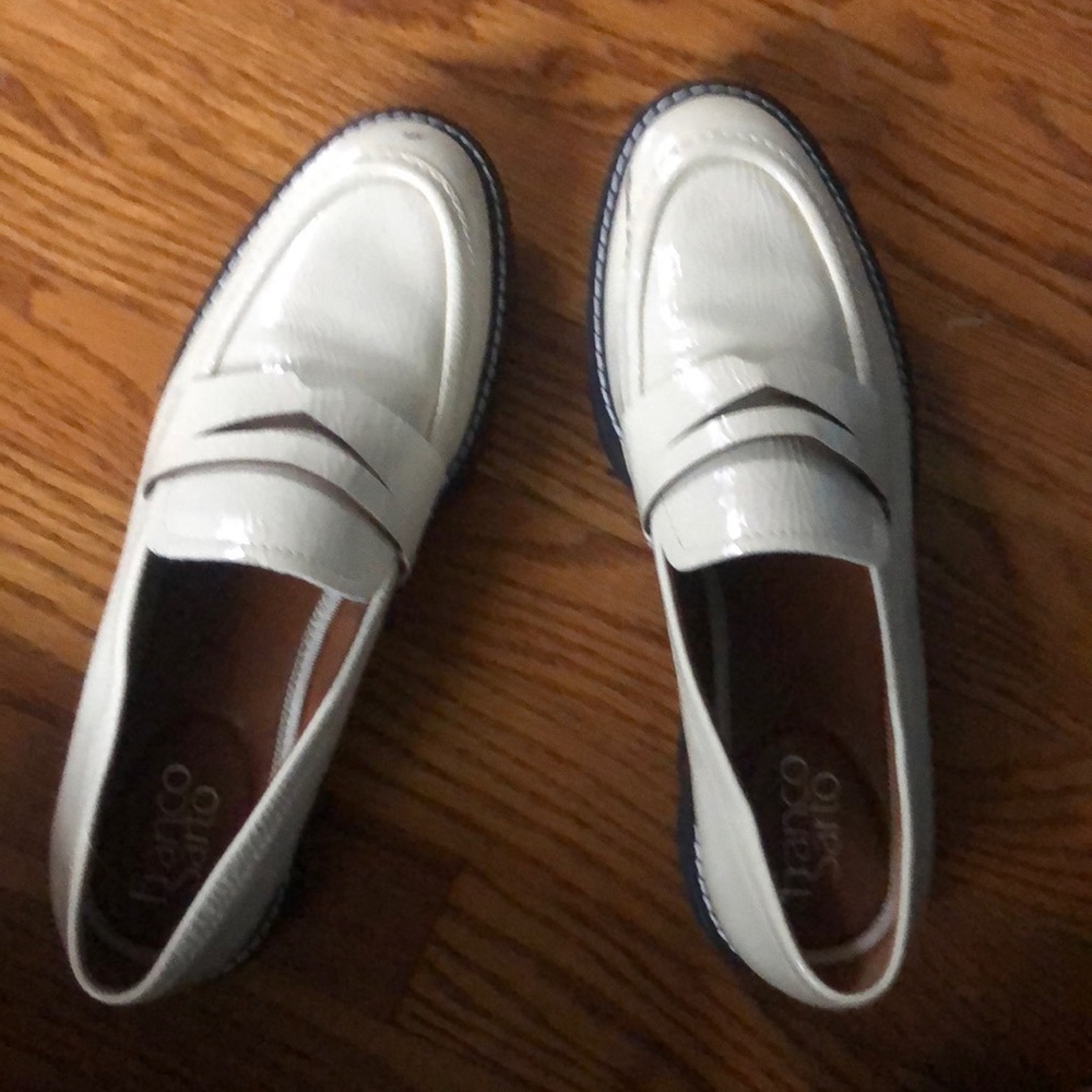 Franco sarto chunk heeled loafers size 8
